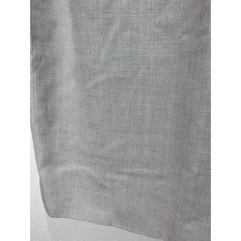 Vintage Westbound Beige Linen Blend Pencil Skirt Lined 24 X 22.5 Talon Zip